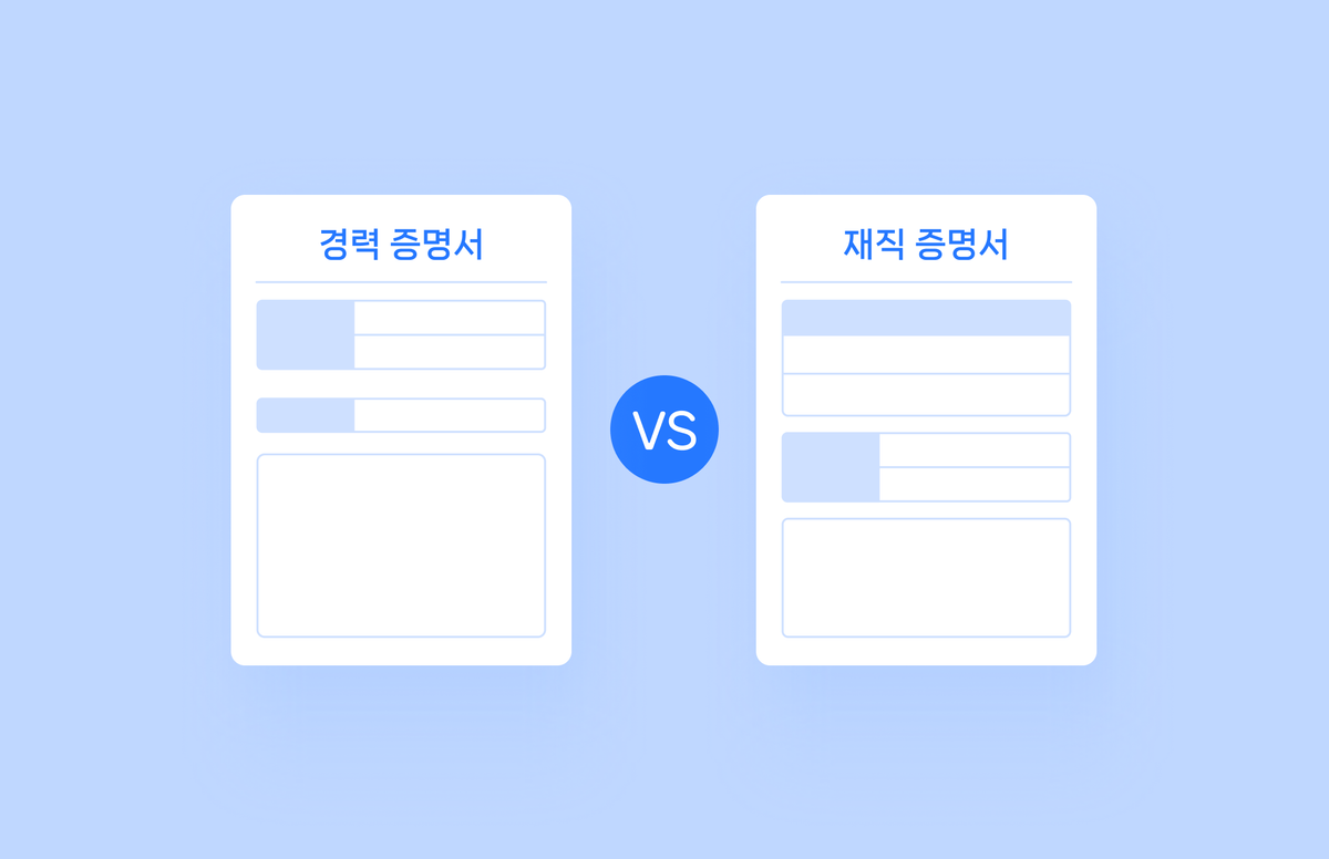 경력증명서 vs 재직증명서 차이 정리｜발급 전 체크리스트